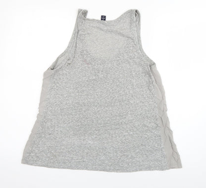 Womens UK Size S Gap Grey Basic Tank