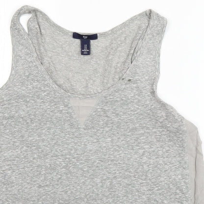Womens UK Size S Gap Grey Basic Tank