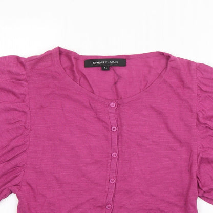 Womens UK Size S Great Plains Pink Cardigan Jumper