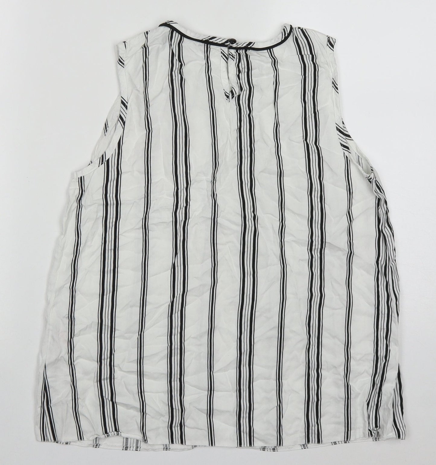 Womens UK Size 12 Dorothy Perkins White Basic Tank