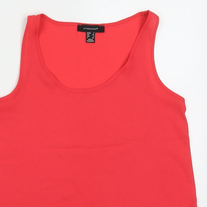 Womens UK Size 8 Atmosphere Pink Basic Tank