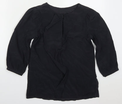Womens UK Size 6 NEXT Grey Basic Blouse