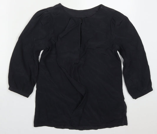 Womens UK Size 6 NEXT Grey Basic Blouse