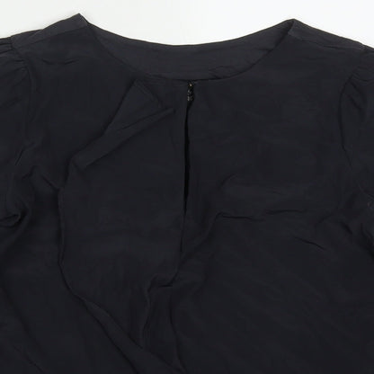 Womens UK Size 6 NEXT Grey Basic Blouse