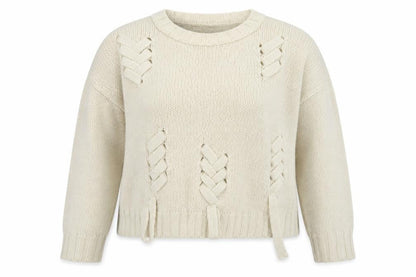 Womens UK Size M New Look Beige Pullover Jumper