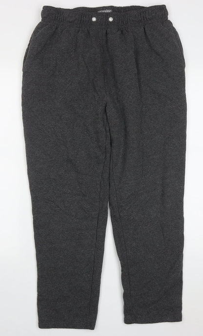 Primark Mens Grey  Polyester Sweatpants Trousers Size XL L27 in Regular