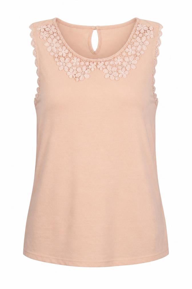 Womens UK Size 10 Topshop Pink Basic Tank