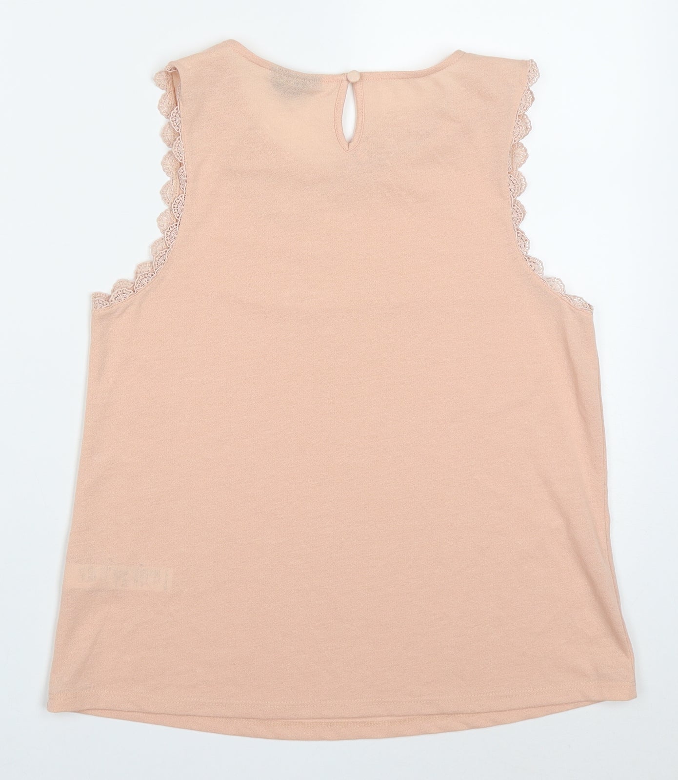 Womens UK Size 10 Topshop Pink Basic Tank