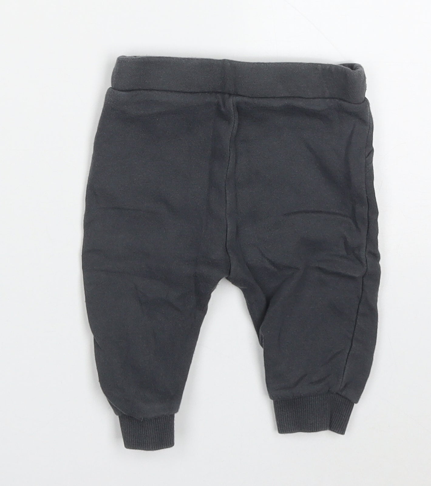 F&F Boys Grey  Cotton Sweatpants Trousers Size 3-6 Months  Drawstring