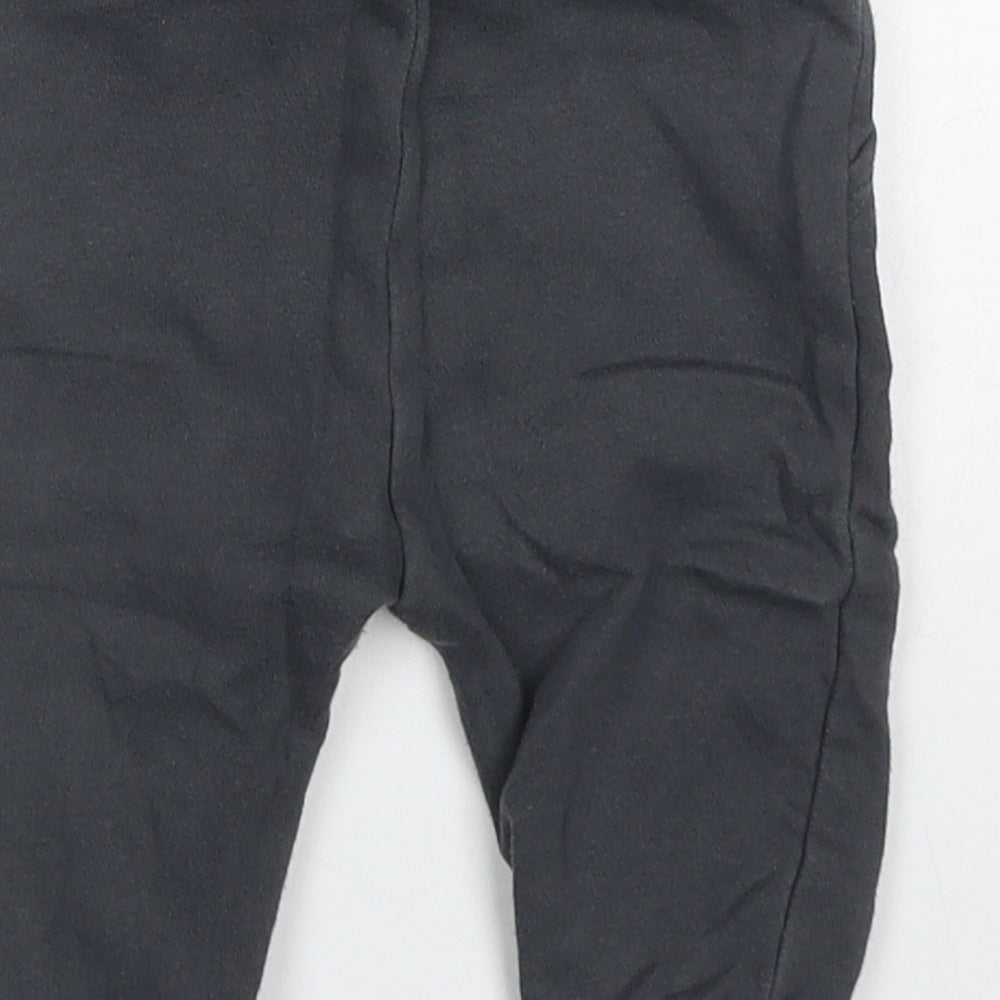 F&F Boys Grey  Cotton Sweatpants Trousers Size 3-6 Months  Drawstring