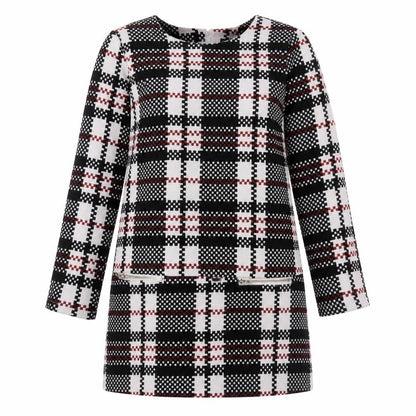 Atmosphere Womens Multicoloured Check Polyester Shift  Size 14  Round Neck Pullover