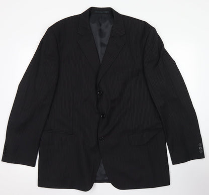 Mens UK Size 44 Sovereign Regular Black Suit Jacket