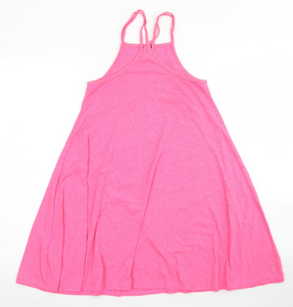 TU Girls Pink  Polyester Trapeze & Swing  Size 9 Years  Square Neck