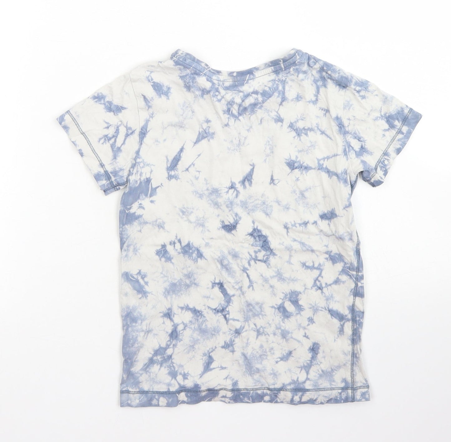 NEXT Boys Blue  Cotton Basic T-Shirt Size 5 Years Crew Neck  - Tie Dye