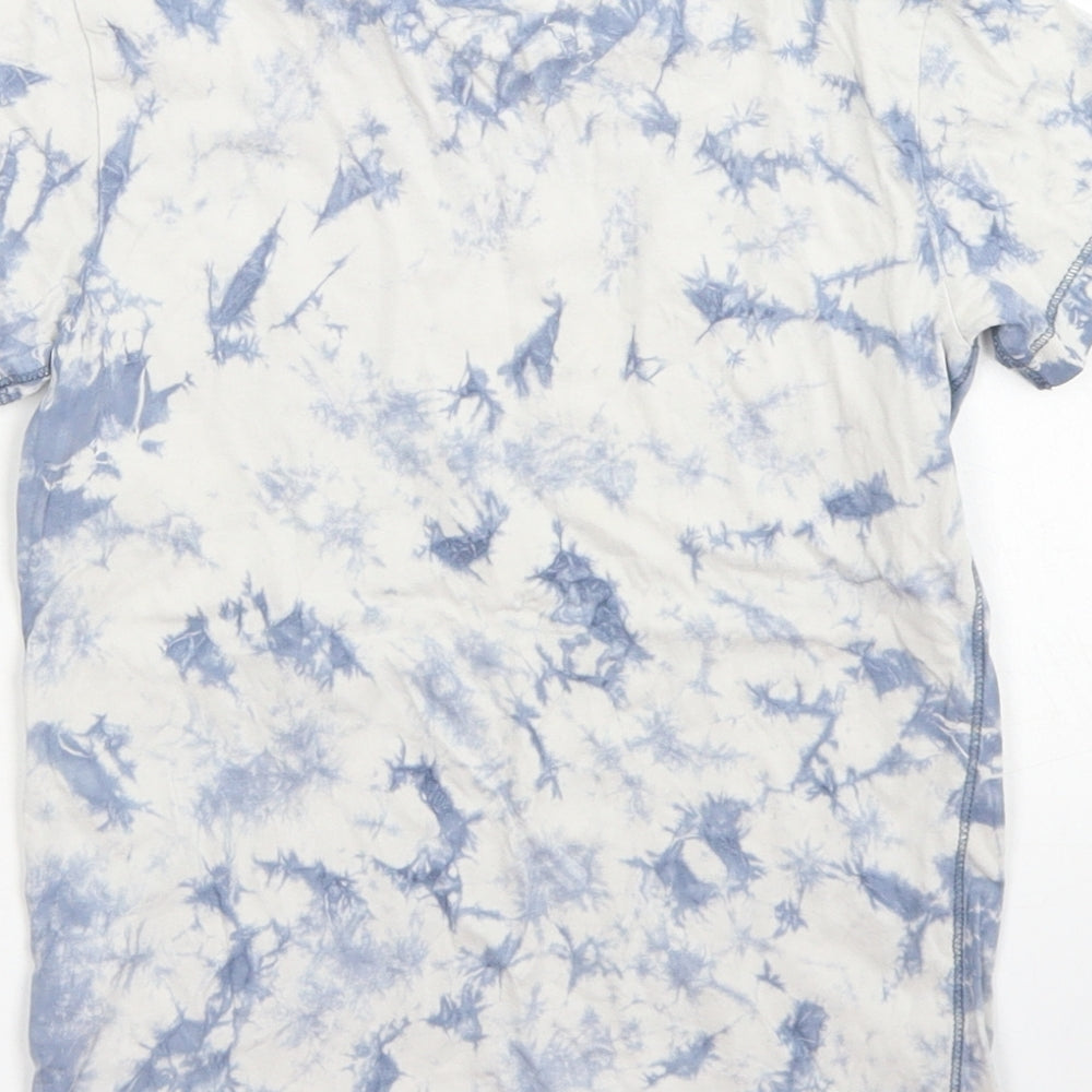 NEXT Boys Blue  Cotton Basic T-Shirt Size 5 Years Crew Neck  - Tie Dye
