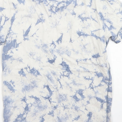 NEXT Boys Blue  Cotton Basic T-Shirt Size 5 Years Crew Neck  - Tie Dye
