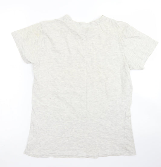 Mens UK Size XS Cedar Wood State Grey  T-Shirt