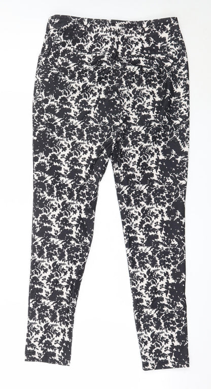 Womens UK Size 8 New Look Regular Fit Capri Black Trousers
