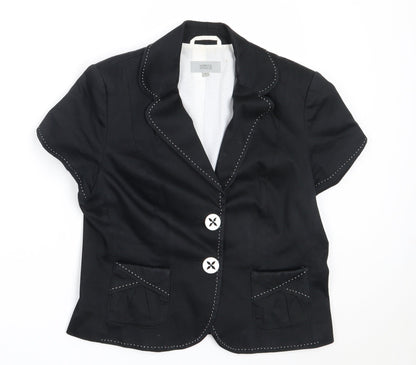 Womens UK Size 14 Marks and Spencer Black Jacket