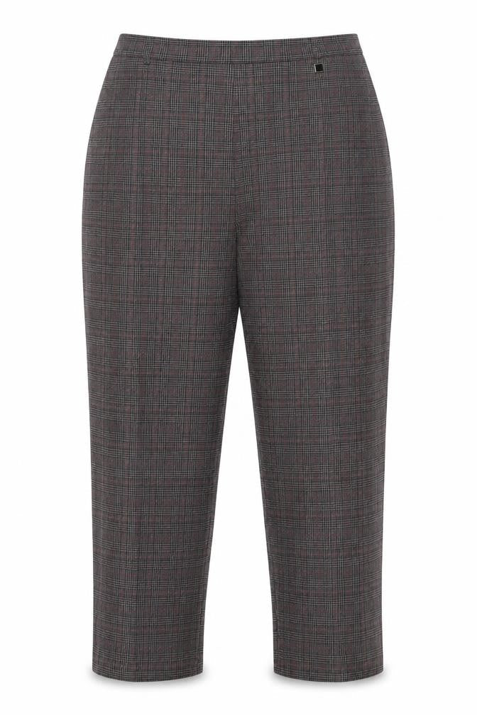 Bonmarché Womens Grey Polyester Capri Trousers Size 18 L24.5 in Regular