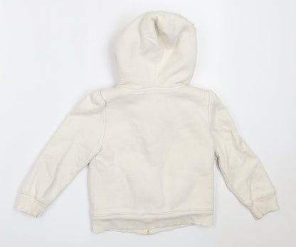 Back view of Gap girls’ ivory jacket, size 5, years