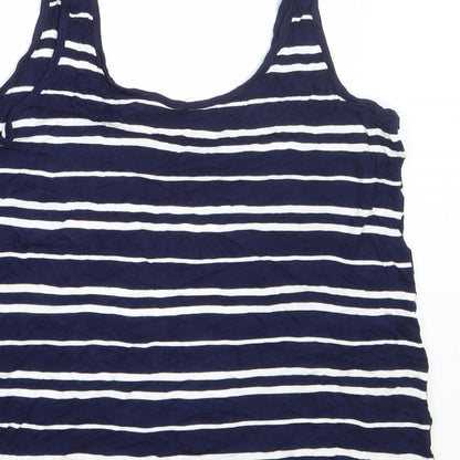 Womens UK Size 12 Warehouse Blue Basic Tank