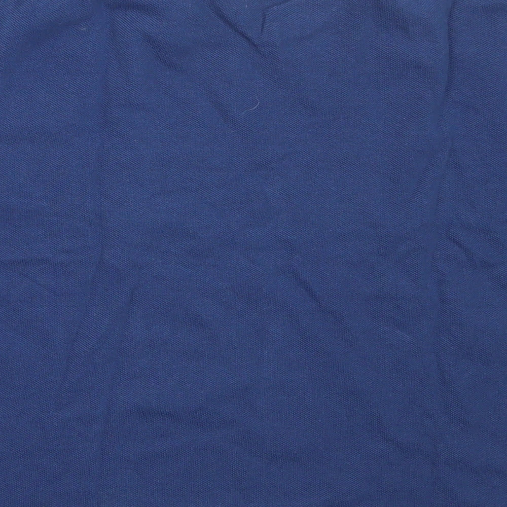 George Boys Blue  Cotton Basic T-Shirt Size 5-6 Years V-Neck