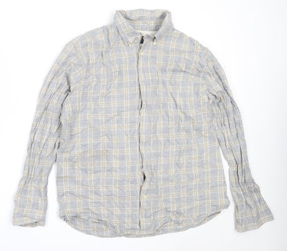 Mens UK Size L Hammond & Co Grey  Button-Up Long Sleeve Casual Shirt