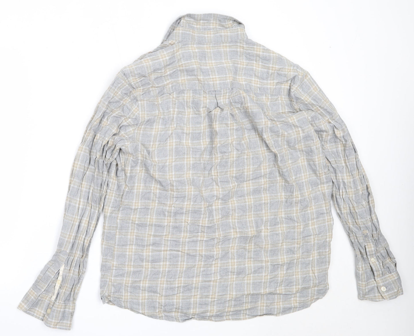Mens UK Size L Hammond & Co Grey  Button-Up Long Sleeve Casual Shirt
