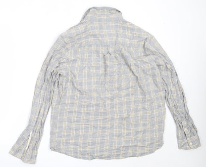 Mens UK Size L Hammond & Co Grey  Button-Up Long Sleeve Casual Shirt