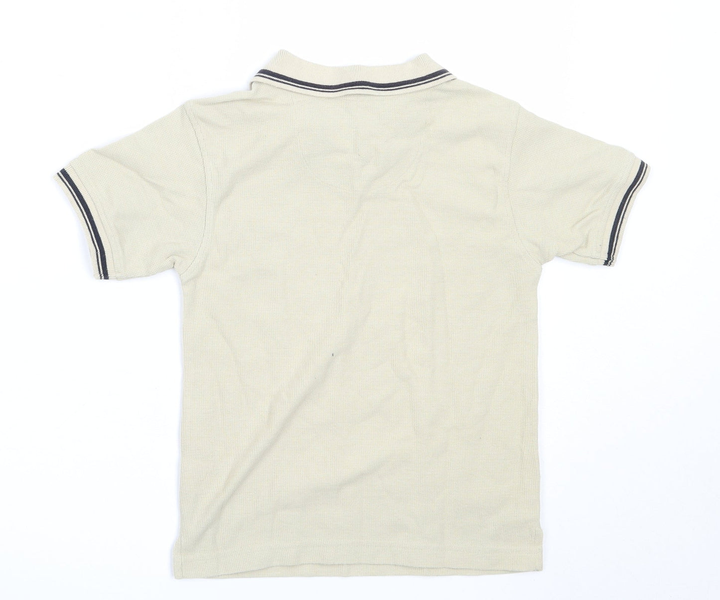 Easy Boys Beige  Cotton Basic Polo Size 4-5 Years Collared