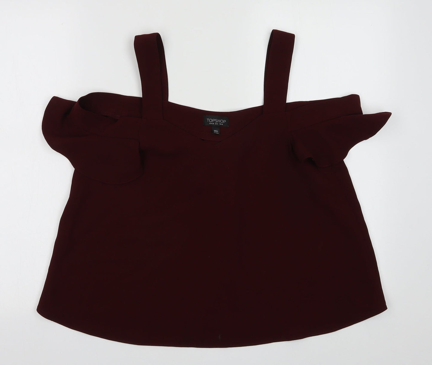Womens UK Size 10 Topshop Purple Basic Tank