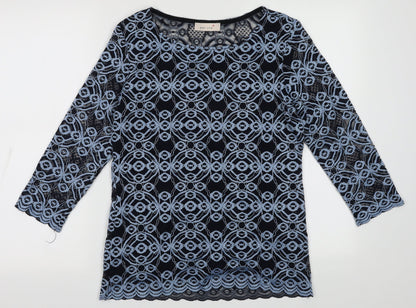 Womens UK Size 12 Marks and Spencer Blue Pullover Sweatshirt