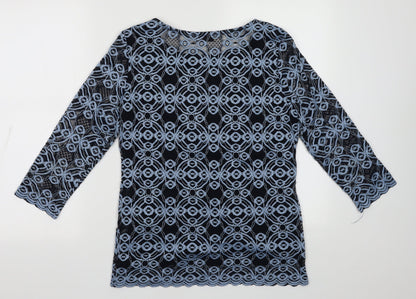 Womens UK Size 12 Marks and Spencer Blue Pullover Sweatshirt