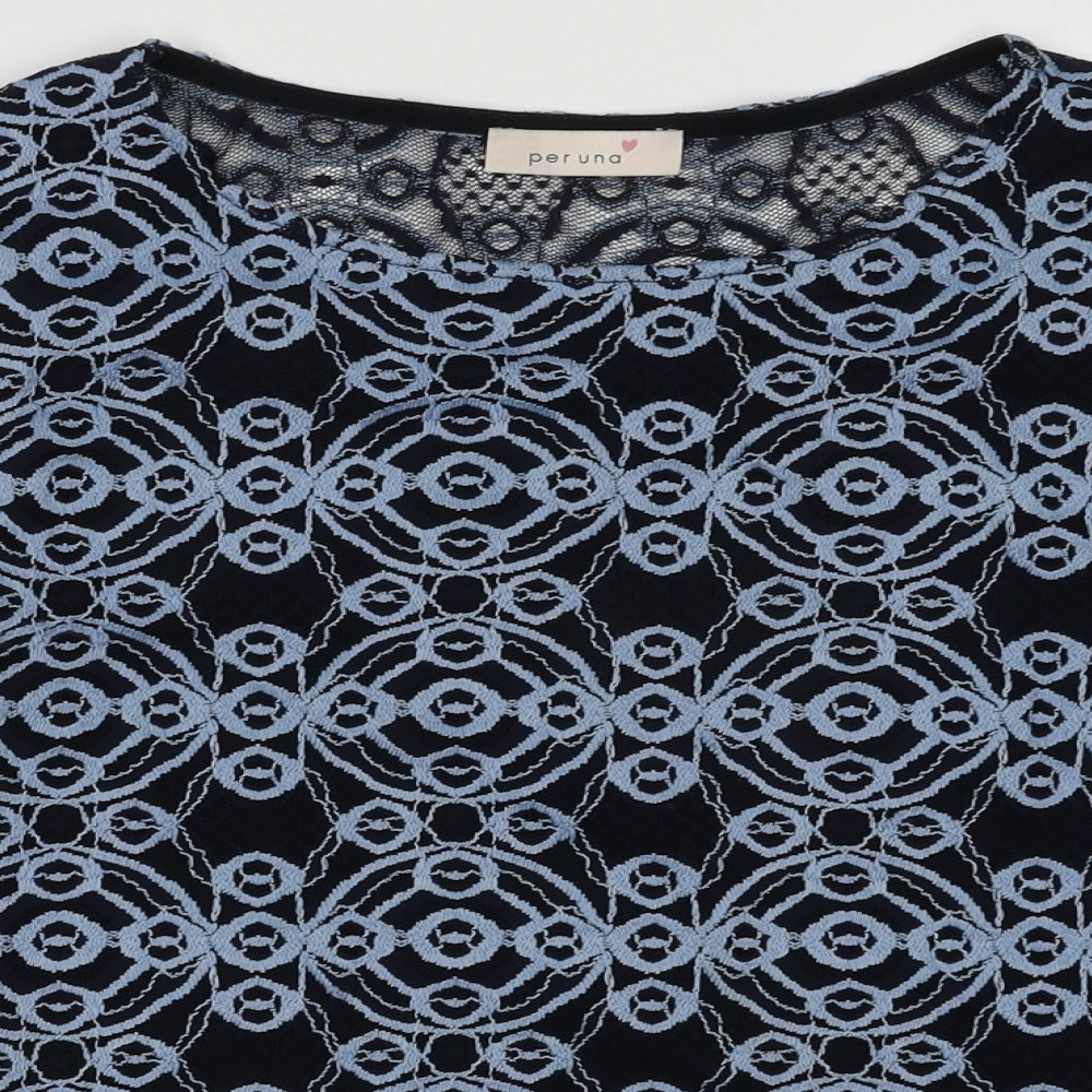 Womens UK Size 12 Marks and Spencer Blue Pullover Sweatshirt