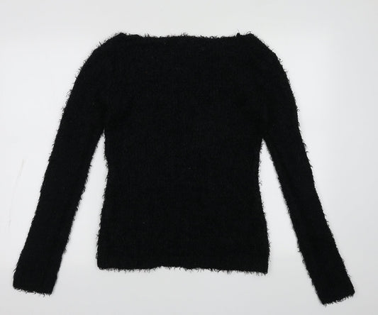 Womens UK Size M Brave Soul Black Pullover Jumper