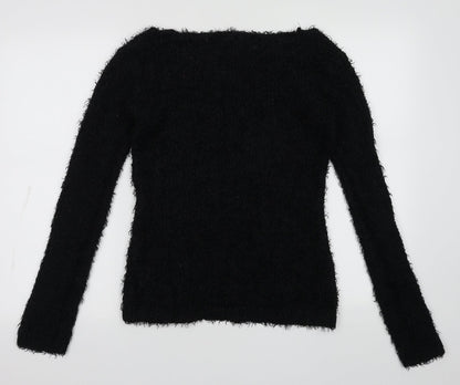 Womens UK Size M Brave Soul Black Pullover Jumper