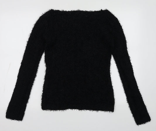 Womens UK Size M Brave Soul Black Pullover Jumper