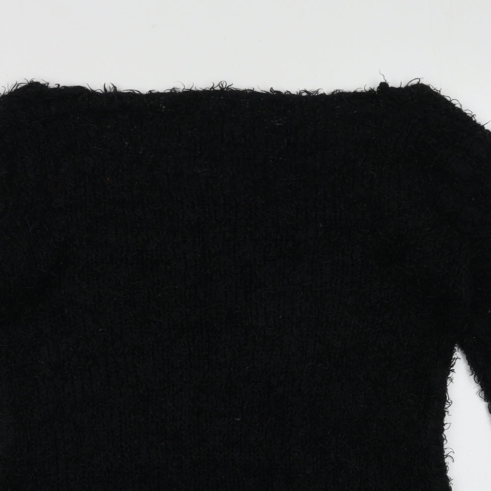 Womens UK Size M Brave Soul Black Pullover Jumper