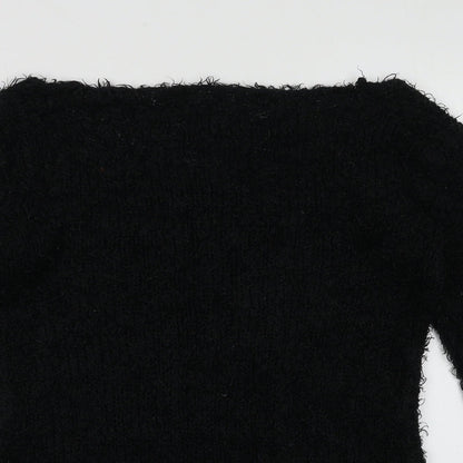 Womens UK Size M Brave Soul Black Pullover Jumper
