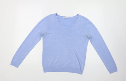 Womens UK Size 10 BHS Blue Pullover Jumper