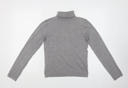 Womens UK Size L Pull & Bear Grey Pullover Jumper