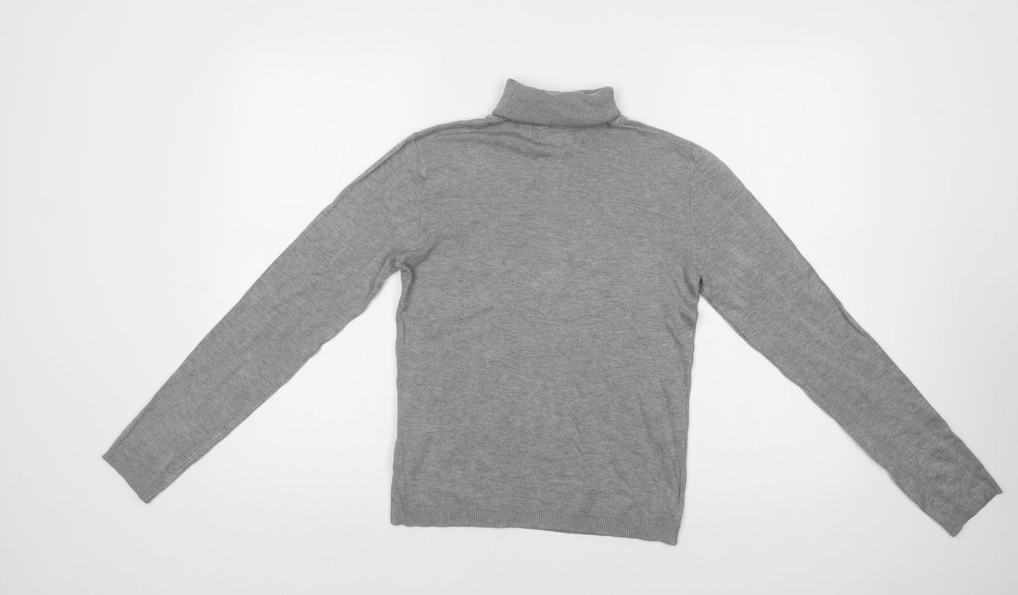 Womens UK Size L Pull & Bear Grey Pullover Jumper
