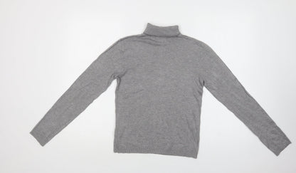 Womens UK Size L Pull & Bear Grey Pullover Jumper