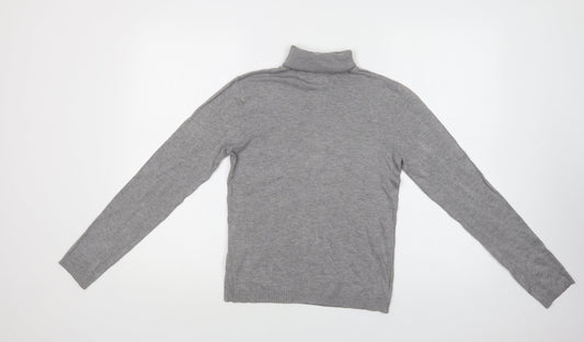 Womens UK Size L Pull & Bear Grey Pullover Jumper