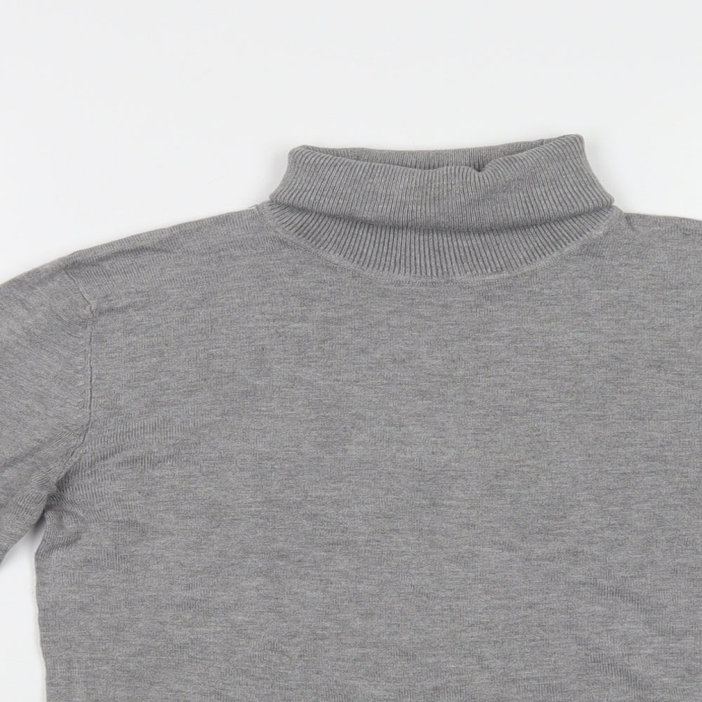 Womens UK Size L Pull & Bear Grey Pullover Jumper