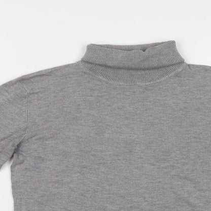 Womens UK Size L Pull & Bear Grey Pullover Jumper