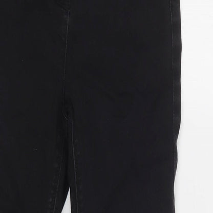 Matalan Girls Black  Cotton Skinny Jeans Size 11 Years  Regular Button