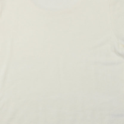 Womens UK Size 18 Papaya Ivory Pullover Jumper