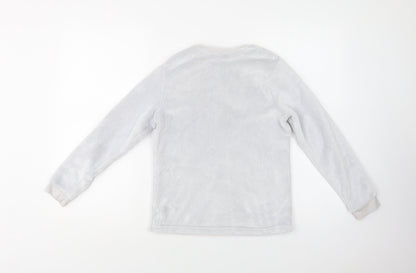 George Girls Grey  Polyester Top Pyjama Top Size 11-12 Years